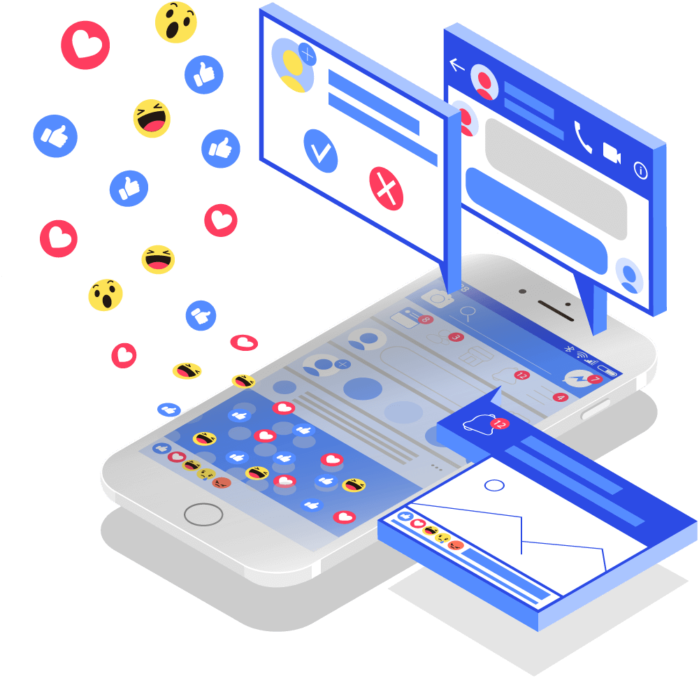 Facebook Ads services illustration