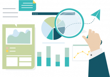 Reporting, analytics, and optimization illustration